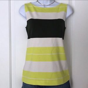 🆕 Ann Taylor green & white striped tank Size XSP